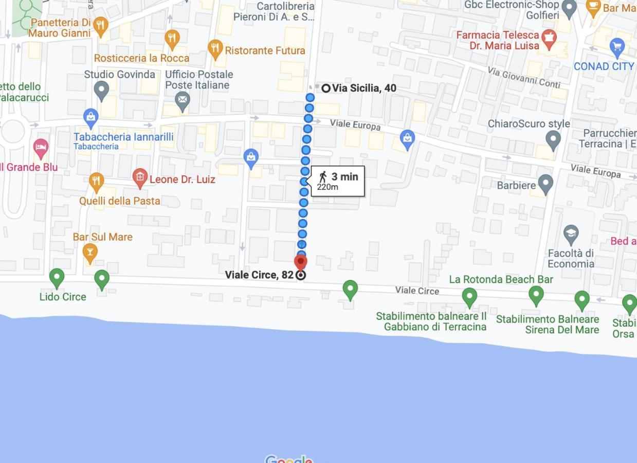 테라치나 Casa Del Sole, In Via Sicilia Vicino Al Mare 아파트 외부 사진